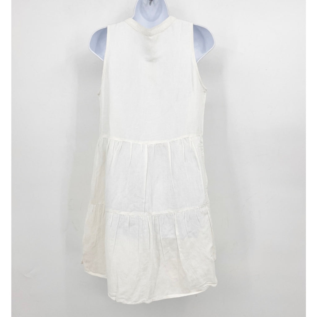 TOMMY BAHAMA Women's St Lucia Sleeveless Tier Dress Small White Cover Up NWT