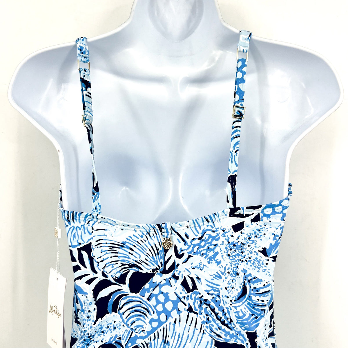 LILLY PULITZER Solaria One-Piece Swimsuit SIZE 8 Blue Coastal Constellation NWT