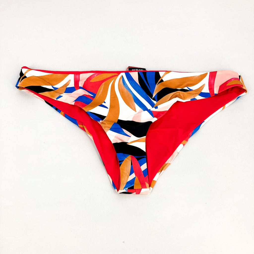 PRANA Women's Gemma Hipster Bikini Bottoms Large Tropics Floral Reversible NWT