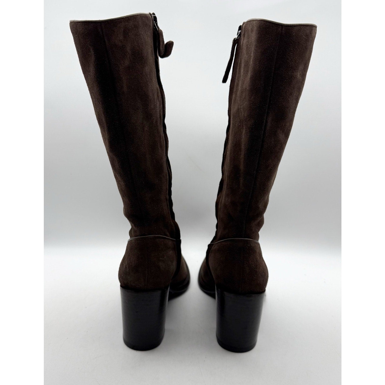 RE/DONE Womens 90s Western Knee High Boots EU 37 US 7 Brown Suede EUC