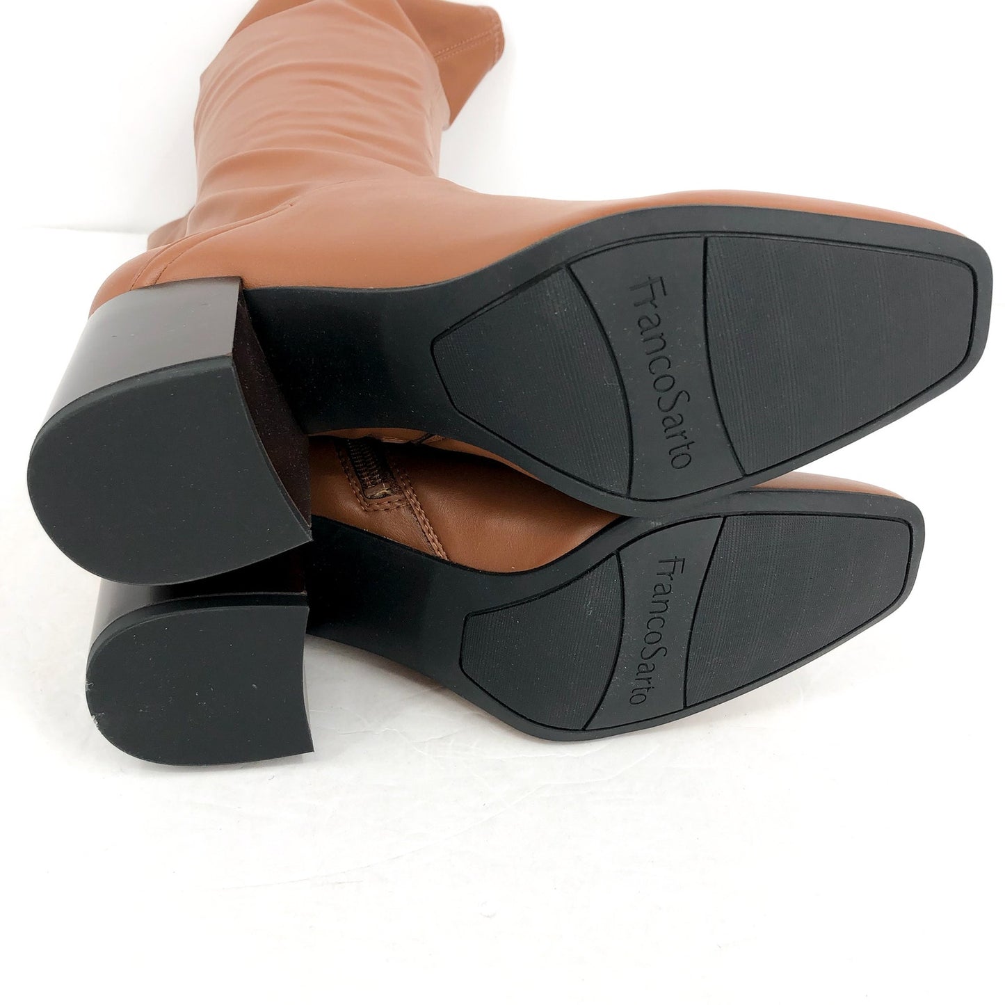 Franco Sarto Womens L-Tribute Knee High Boots US 8 M EU 38.5 Saddle Tan NIB