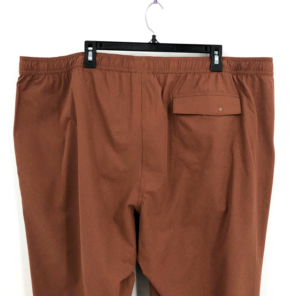 L.L. BEAN Mens Multisport Pants 3XL 32" Inseam Brown Drawstring Stretch NWT