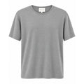 ACTIVE CASHMERE Men's Fine Cashmere T-Shirt Medium Light Grey Short Sleeve NWT
