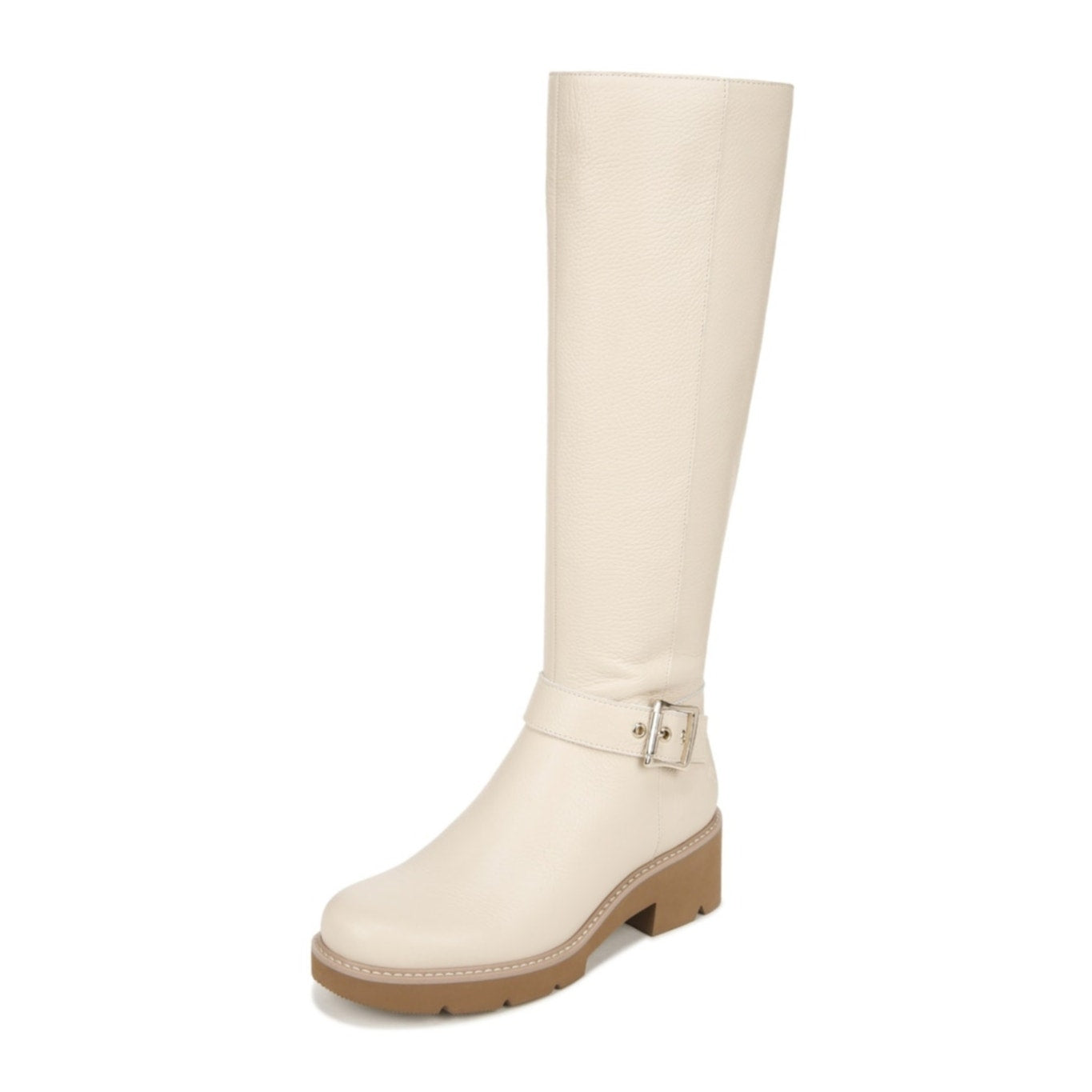 Naturalizer Womens Darry Knee High Boots US 7 Beige Leather Water-Repellent NIB