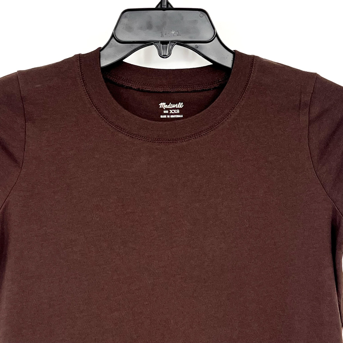 MADEWELL Women's Northside Vintage Tee XXS Brown Short Sleeve J8526 NWT