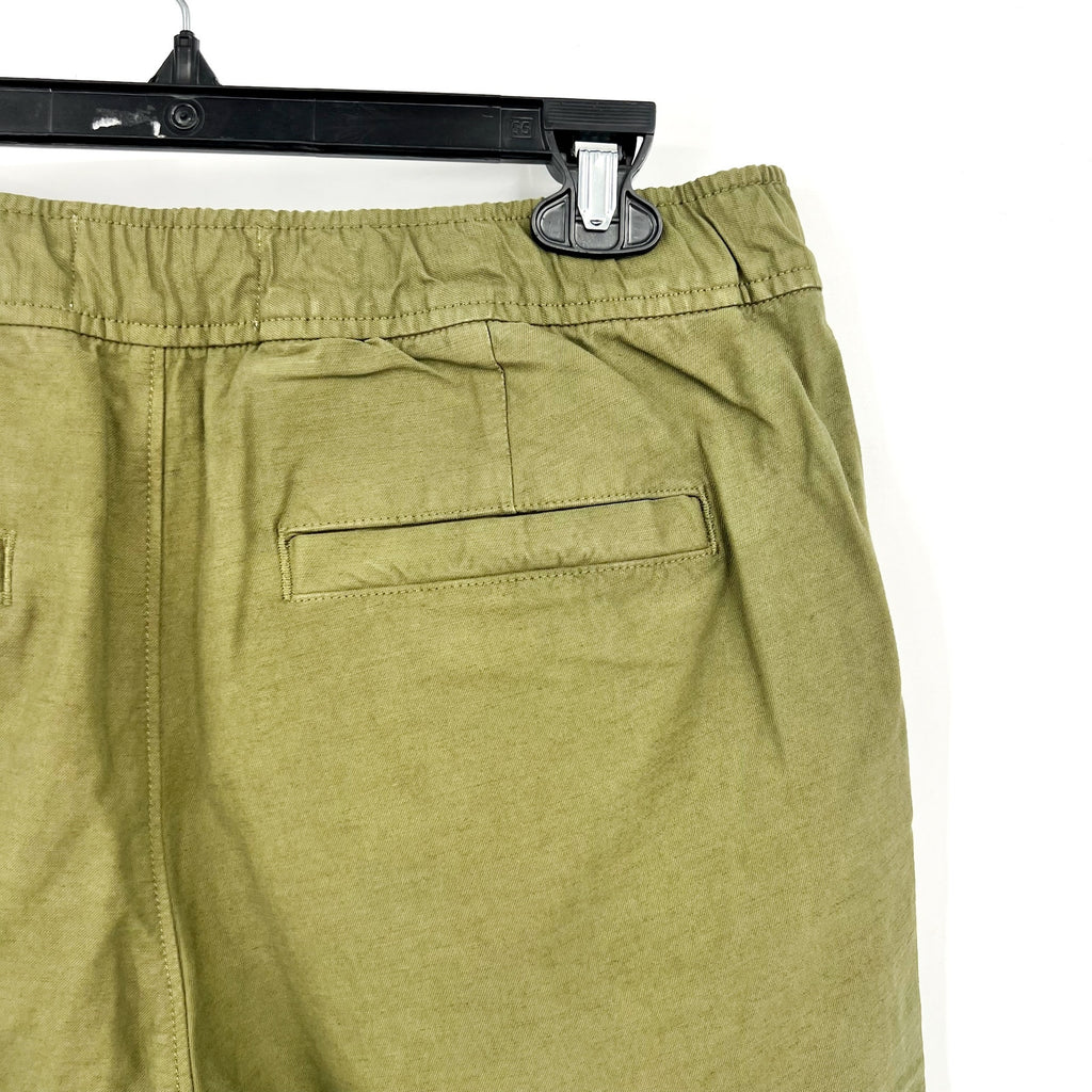 EVERLANE Mens Relaxed Cargo Joggers Medium Olive Green Organic Cotton Linen NWOT