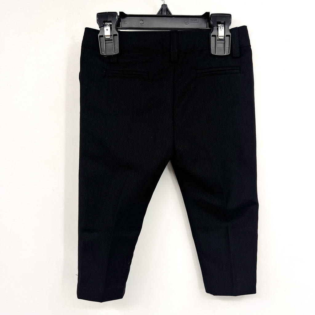 BARDOT Baby Boys Oscar Suit Pants 6-9 Months Jet Black Solid Straight Leg NWT