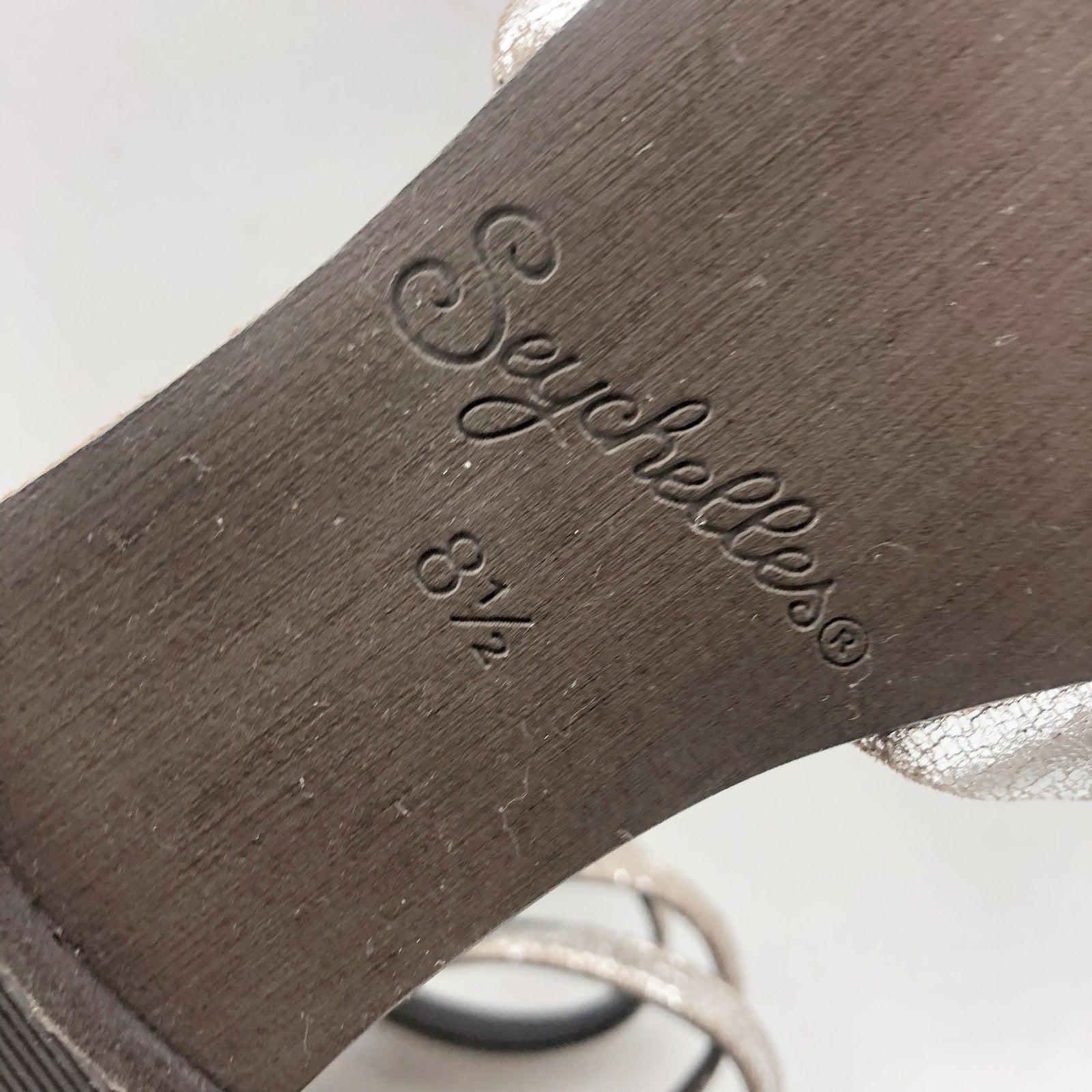 Seychelles Womens What a Girl Wants Flats US 8.5 M Silver Pewter Leather NIB