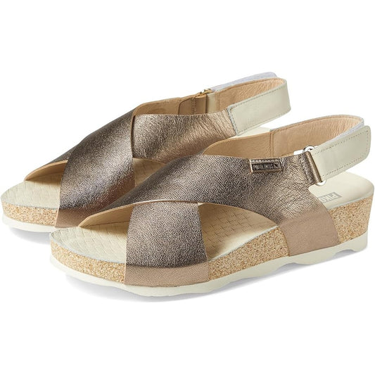 PIKOLINOS Womens Mahon W9E-0912CLC1 Sandals EU 41 US 10.5-11 Beige Leather NIB