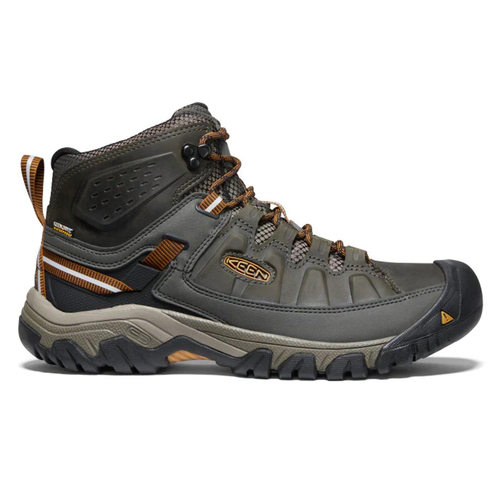 Keen Mens Targhee lll Mid Boot US 13 EU 47 Brown Grey Waterproof Leather NWOB