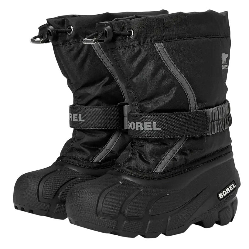 Sorel Youth Boys Flurry Snow Boot US 2 EU 33 Grey Insulated Water Resistant NIB
