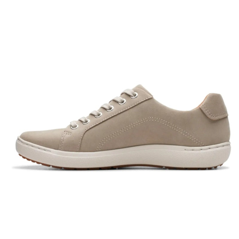 Clarks Womens Nalle Lace Casual Sneakers EU 40 US 9 M Stone Taupe Nubuck NIB