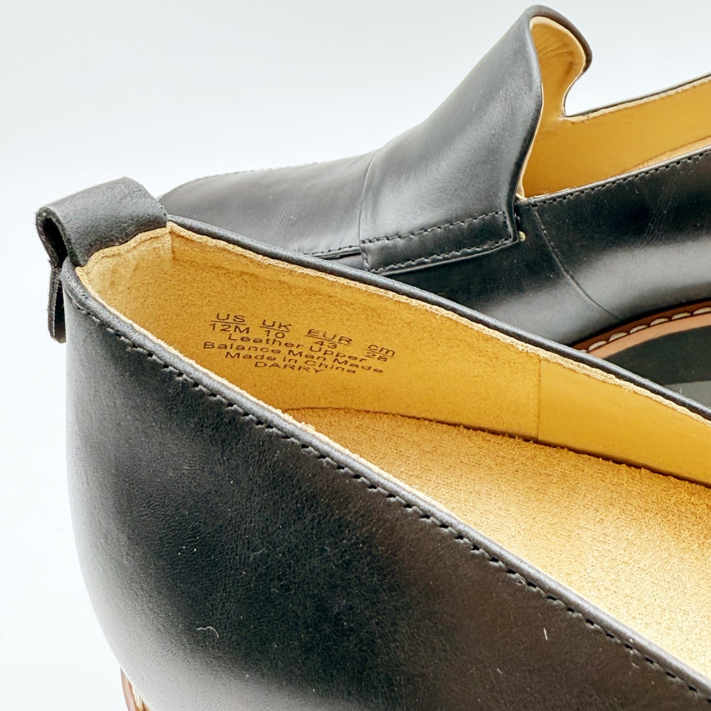 Naturalizer Womens Darry Lug Sole Loafer Size 12 EU 43 Black Leather Slip On NIB