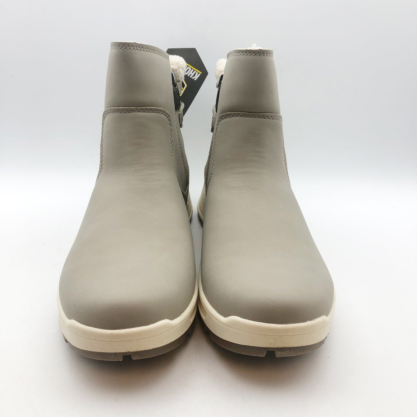 Khombu Womens Sarah Winter Boots Size 10 Taupe Grey Water-Repellant NIB
