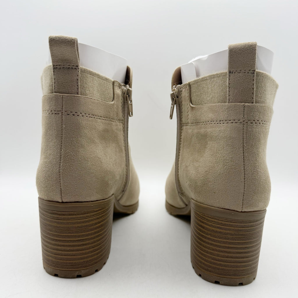 LifeStride Womens Maggie Ankle Booties Size 10 M EU 41 Light Brown NIB