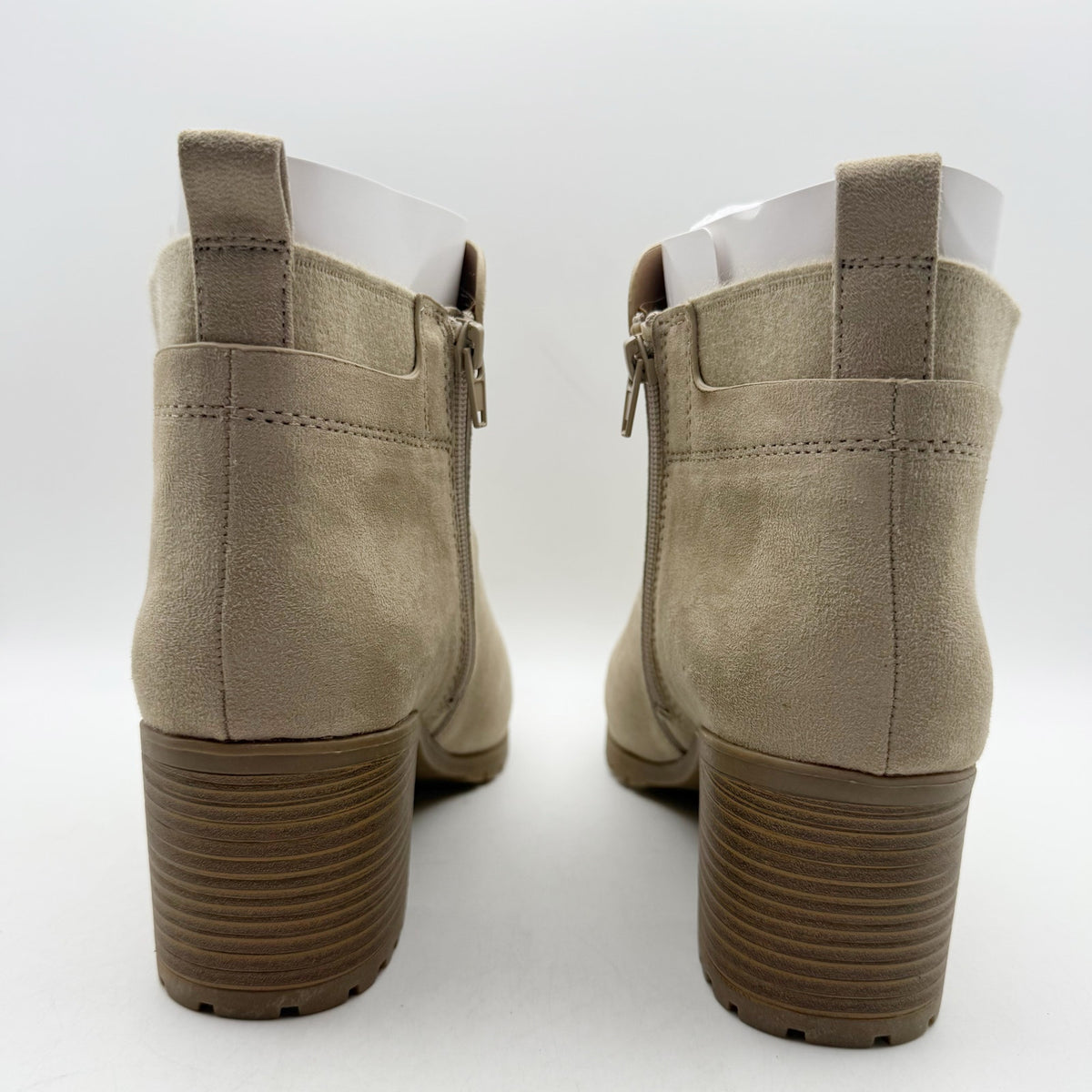 LifeStride Womens Maggie Ankle Booties Size 10 M EU 41 Light Brown NIB