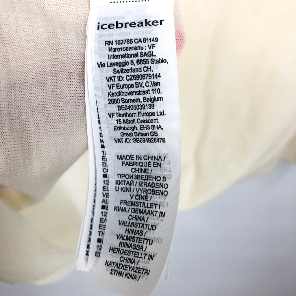 ICEBREAKER Women's Merino 150 Siren Long Sleeve Sweetheart Top XL Snow Cream NWT