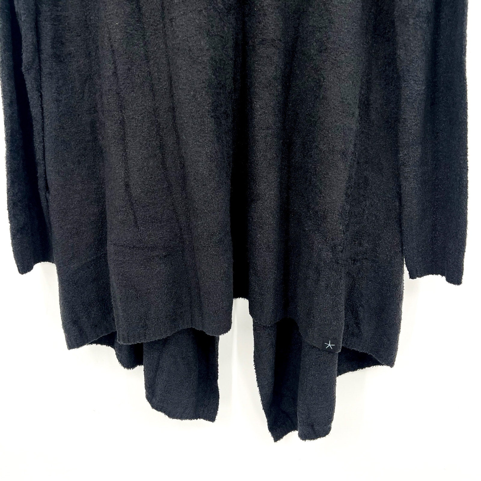 Barefoot Dreams Womens CozyChic Lite Island Wrap Cardigan Small/Medium Black NWT