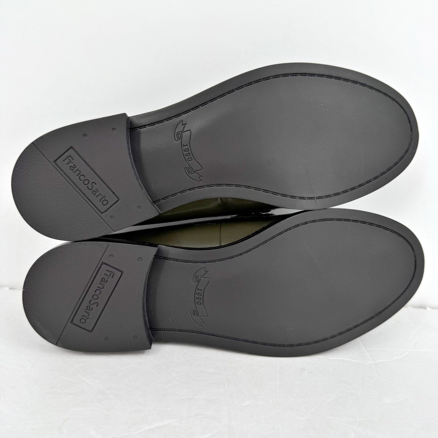 Franco Sarto Womens Alora Penny Loafers US 6.5 M EU 36.5 Green Vegan Patent NIB