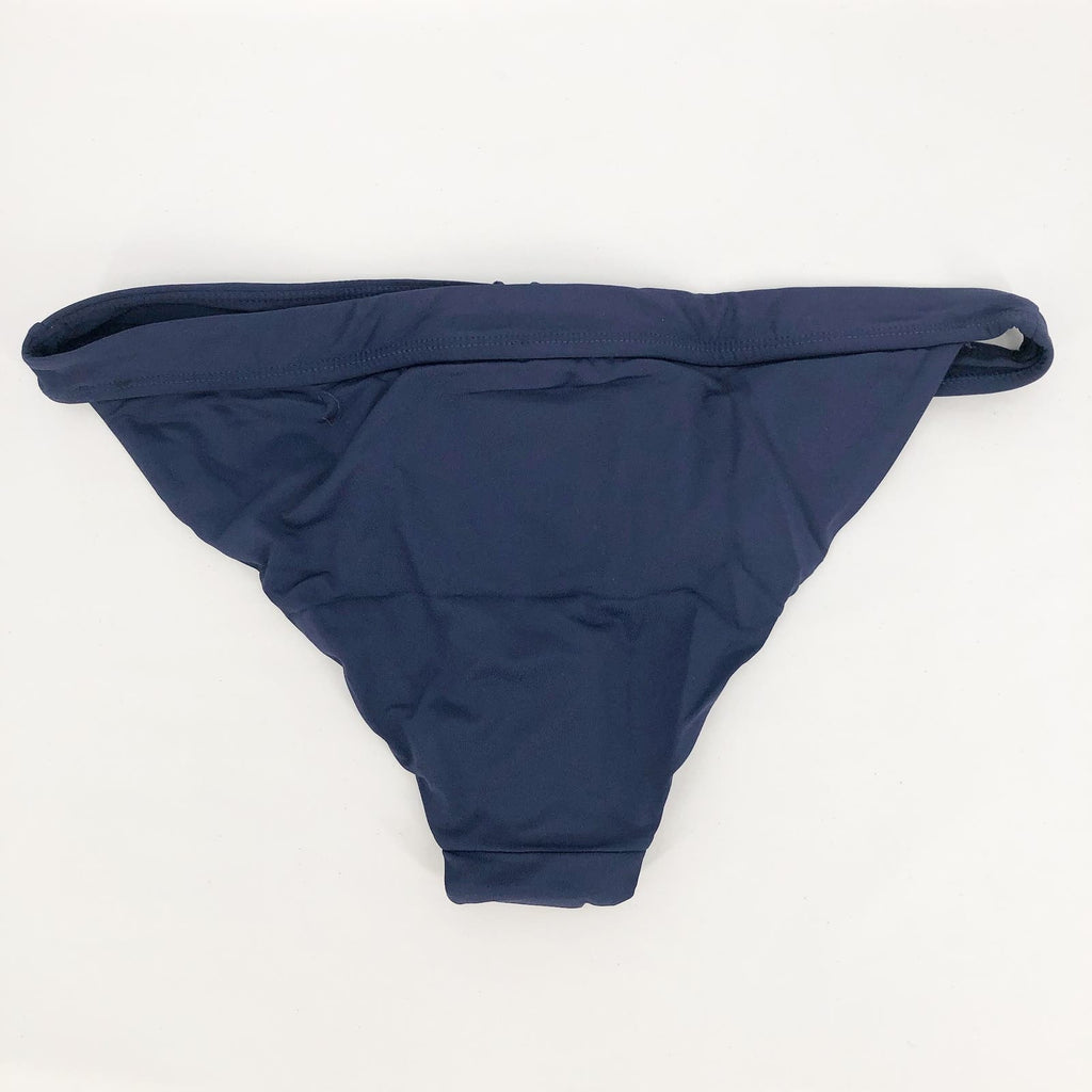 ANDIE SWIM Banded Cheeky Bikini Bottom XL US 16 Navy Blue NWT
