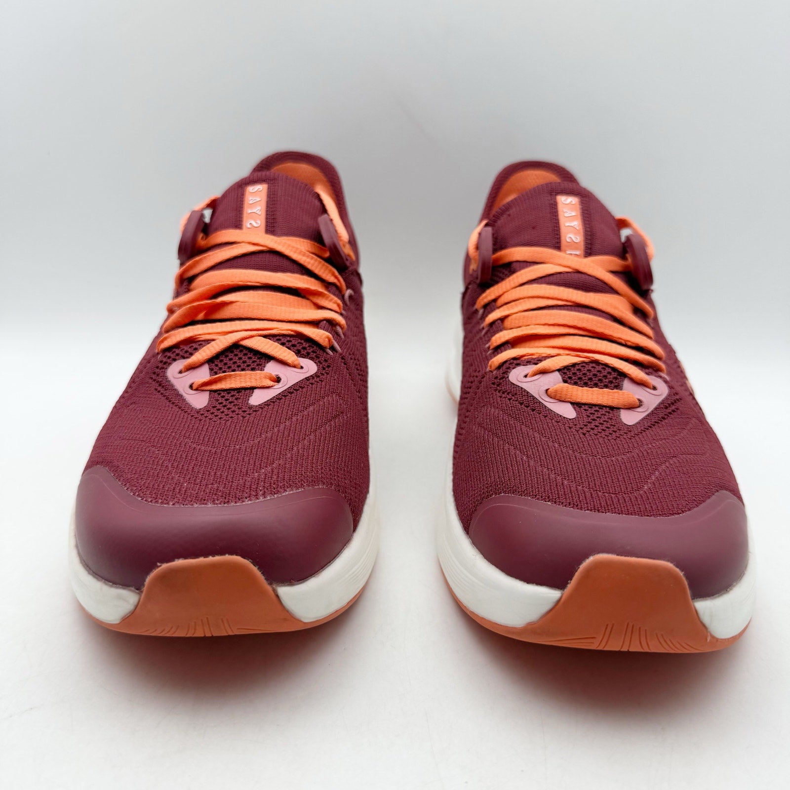 Saysh Womens The Felix Runner Athletic Shoes Size 9.5 Red Orange NIB