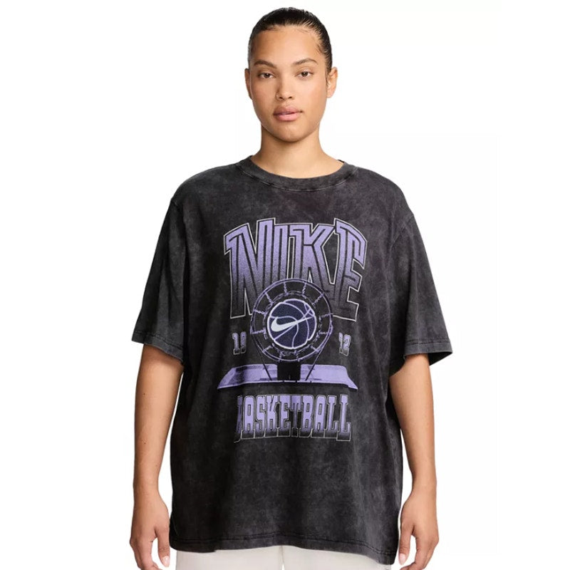 NIKE Women's Basketball 1973 Graphic T-Shirt XS Black/Purple Short Sleeve NWT