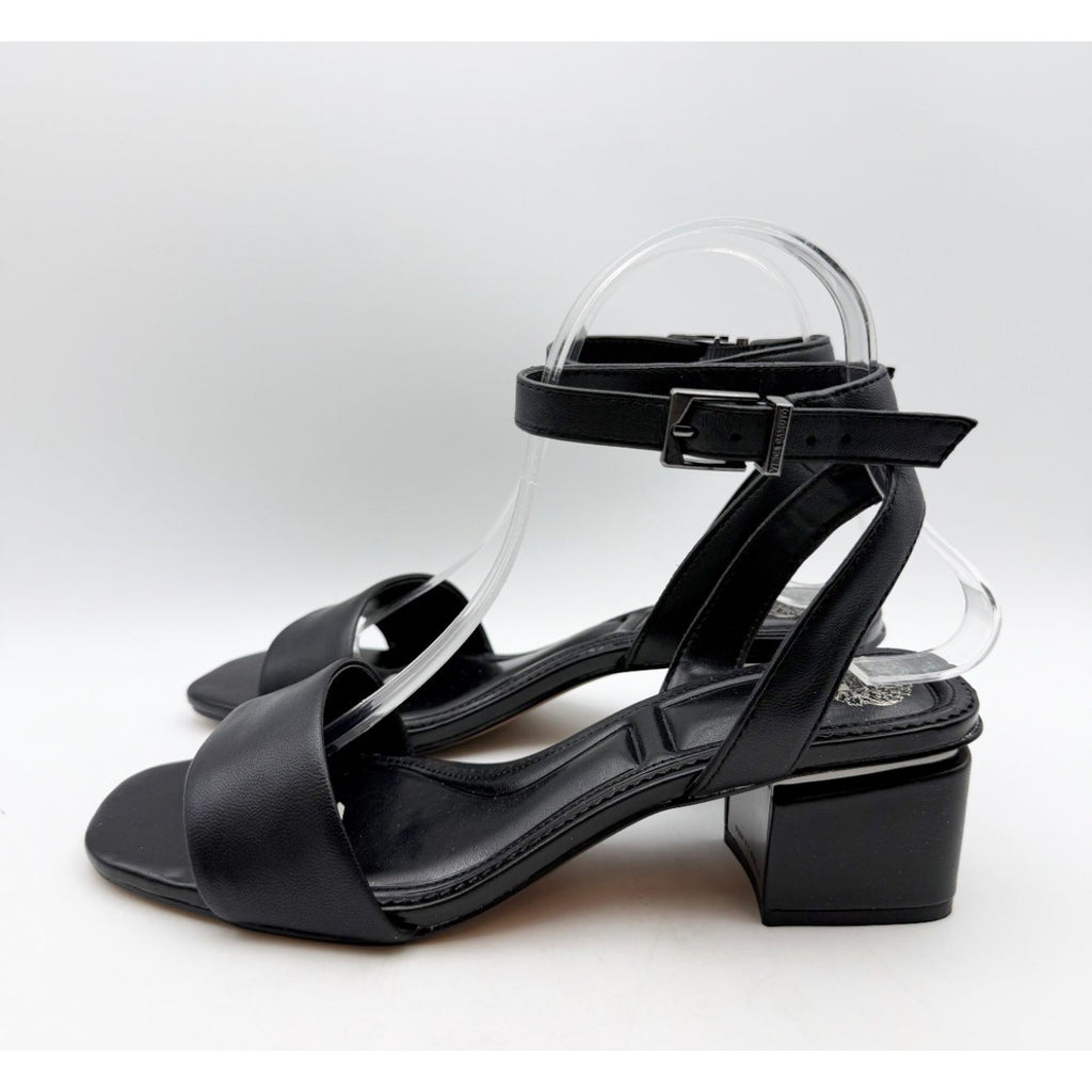 Vince Camuto Womens Acaylee Heeled Sandals Size 7.5 WIDE EU 38 Black NIB