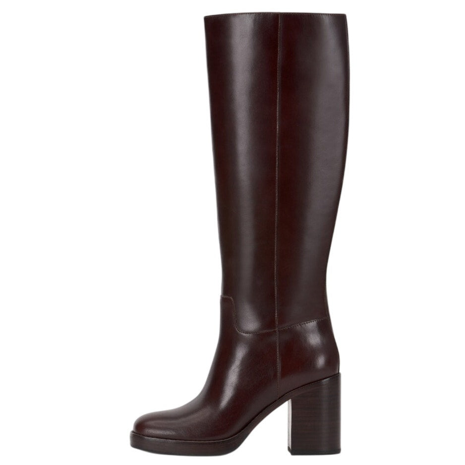 Vince Camuto Womens Gibi Knee High Boots US 12 Wide XWCalf Mahogany Leather NWOB