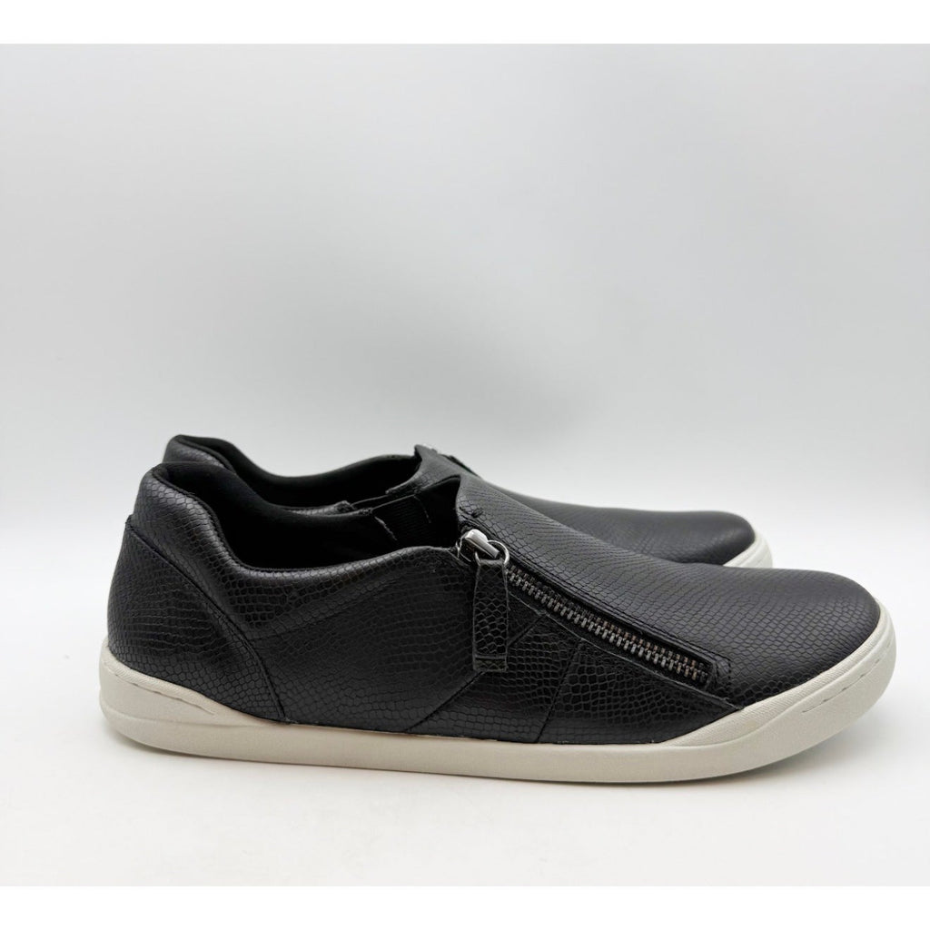 SoftWalk Womens Arezzo Casual Sneakers Size 10.5 NARROW Black Snake Leather NIB