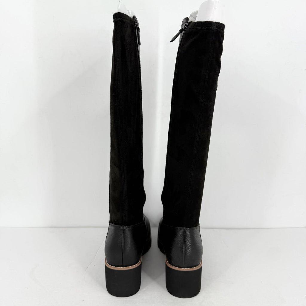 VIONIC Womens Ashland High Shaft Boots US 7.5 Wide EU 38 Black Leather NIB