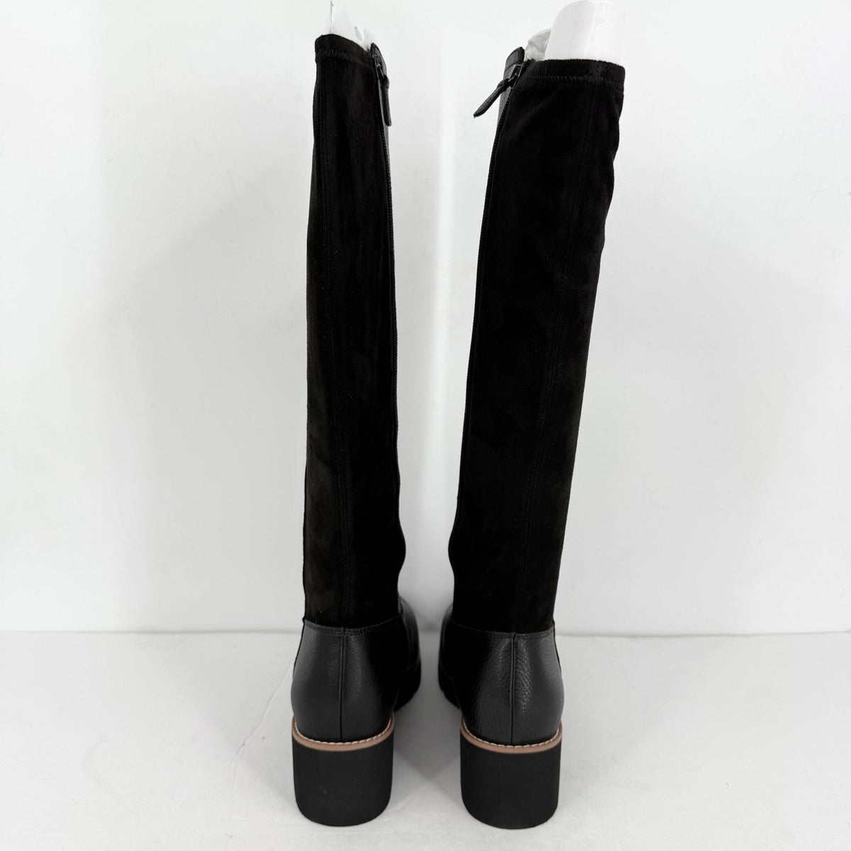 VIONIC Womens Ashland High Shaft Boots US 7.5 Wide EU 38 Black Leather NIB