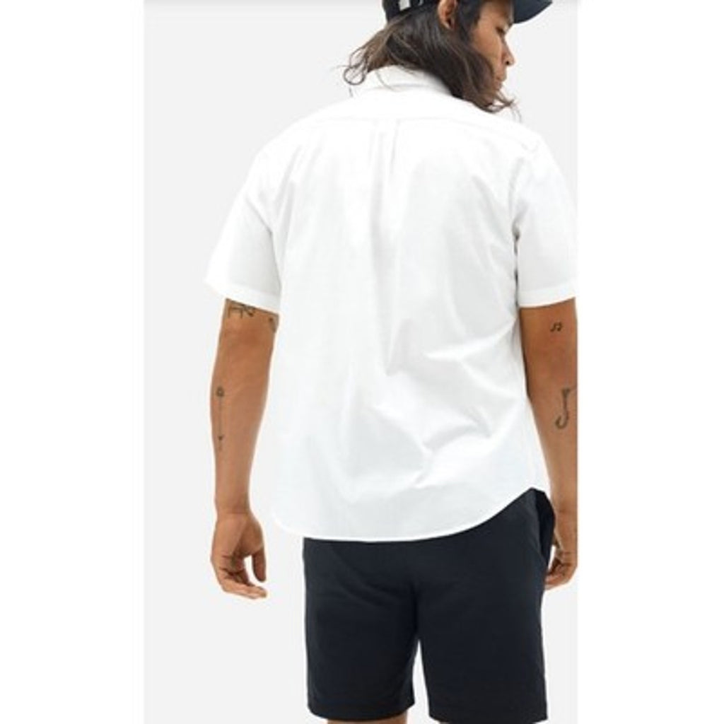 Everlane Mens Performance Air Oxford Shirt XS White Short-Sleeve Slim Fit NWT