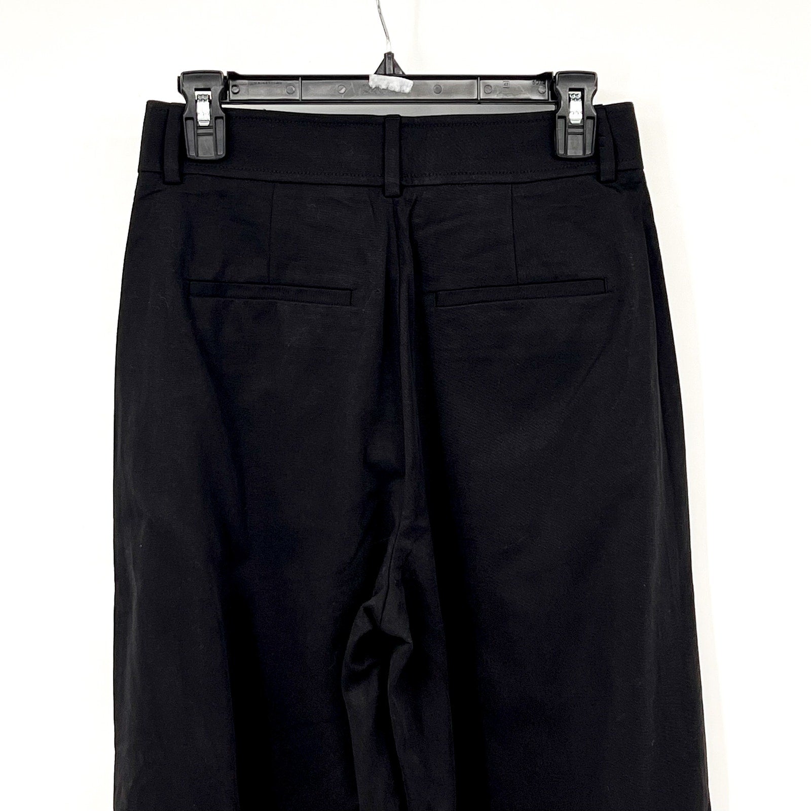 Everlane Womens The Way-High Drape Pants Size 6 30" Inseam Pleated Black NWT