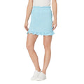 BCBGENERATION Women's Smocked Woven Mini Skirt Medium Bluecomb Gingham NWOT