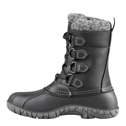 Baffin Women Yellowknife Snow Boots US 11 Black Leather Waterproof Insulated NIB
