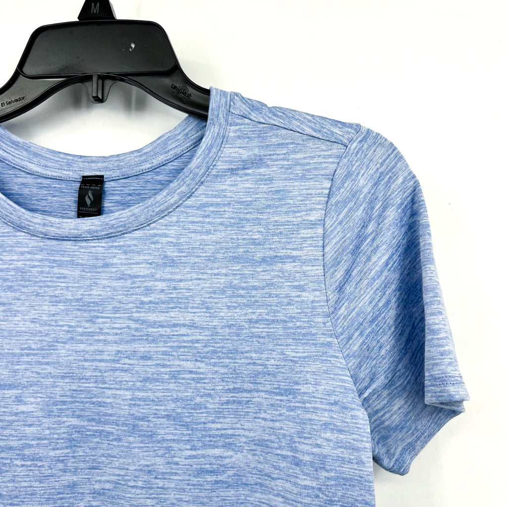 SKECHERS Women's GO DRI Swift Tunic Tee XS Light Blue Short Sleeve NWT