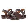 Spenco Womens Anabel Hook & Loop Sandal 7 Wide EU 37.5 French Roast Brown NIB