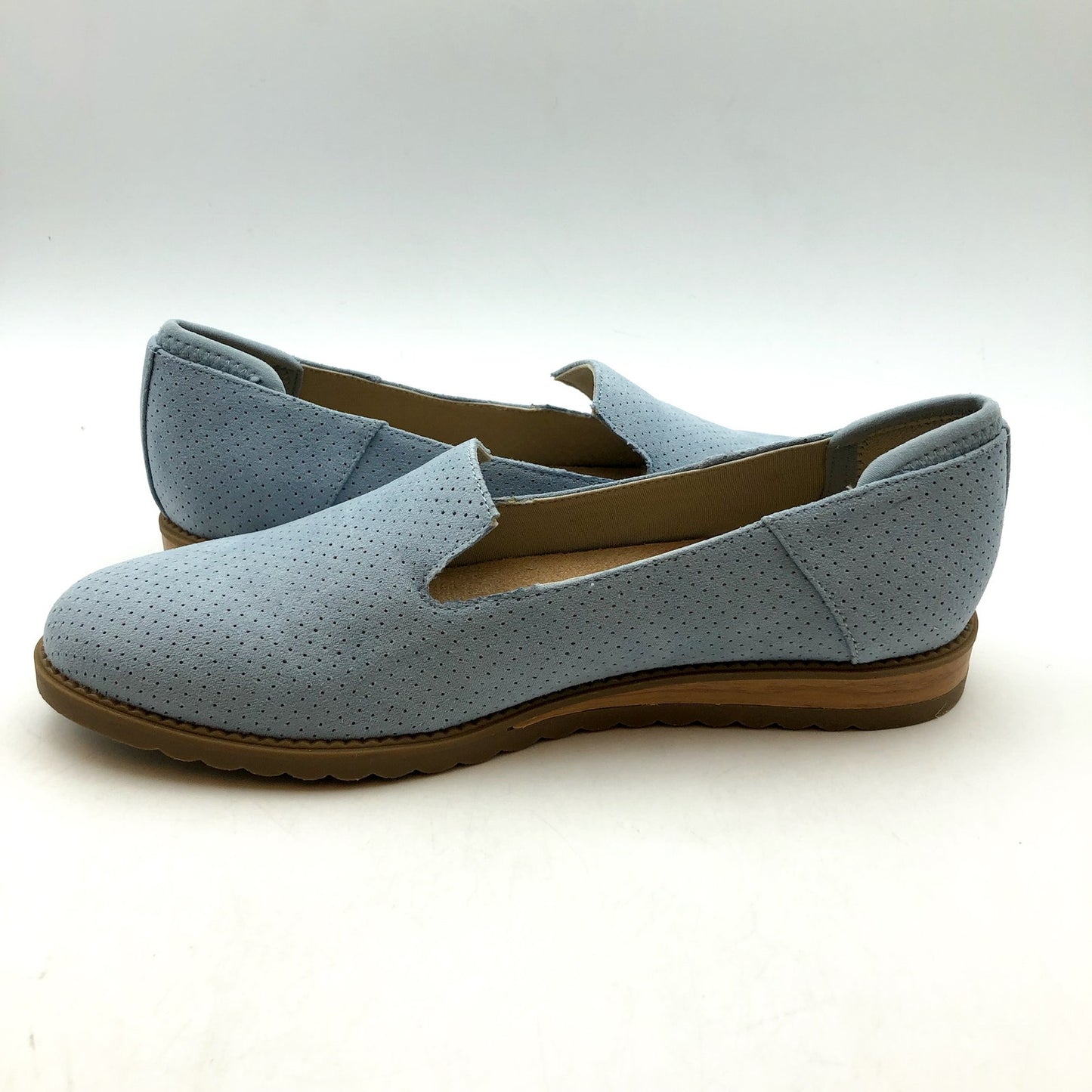 Dr. Scholls Womens Jetset Slip On Loafer US 7 M EU 37 Summer Blue Fabric NIB