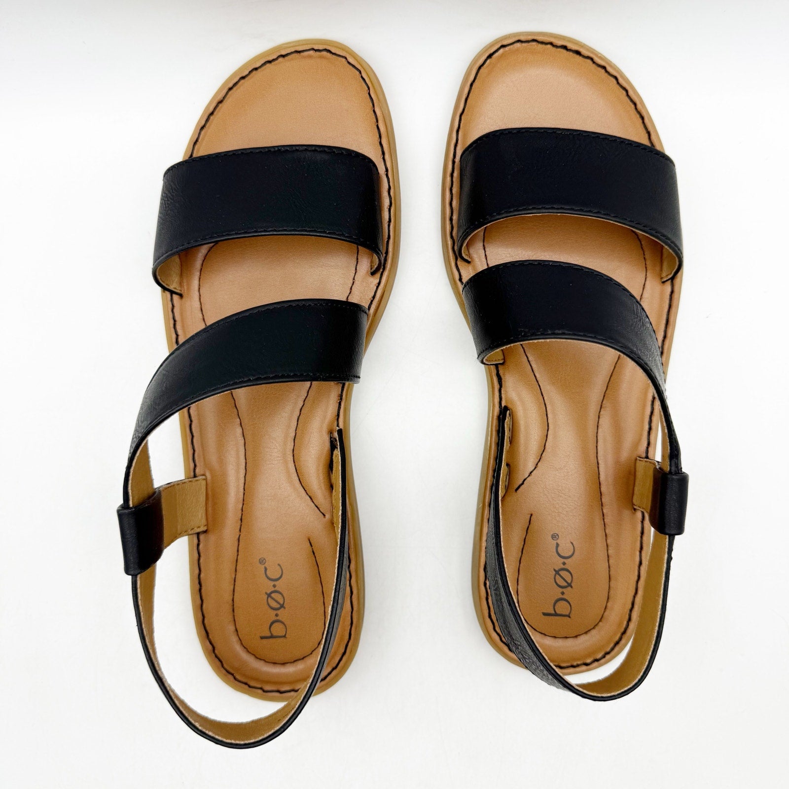 B.o.c. Womens Kacee Criss Cross Sandals US 9 M EU 39.5 Black NIB