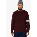 LABEL Men's Go-To Sweater XXL Burgundy Red Putty Knit Crewneck MERINO WOOL NWT