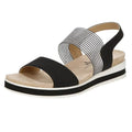LifeStride Womens Zing Platform Sandals US 7.5 M EU 38 Black NIB