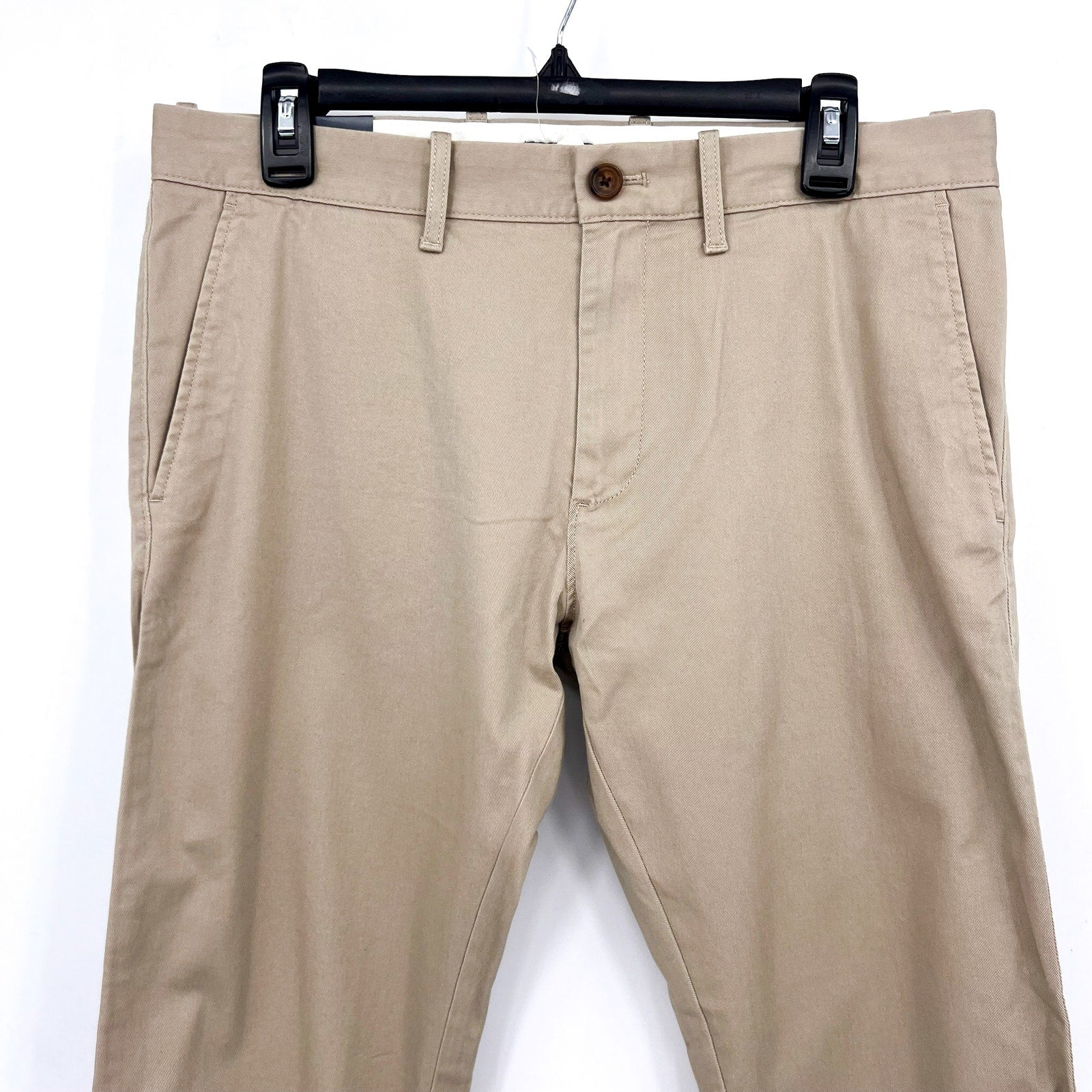 J.CREW Men's Slim-Fit Flex Chino Pants 31x32 Khaki Stretch Flat Front H3167 NWT