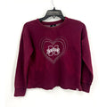 COLOSSEUM Girls Mississippi State Crop Crewneck Sweatshirt Small Maroon Red NWT