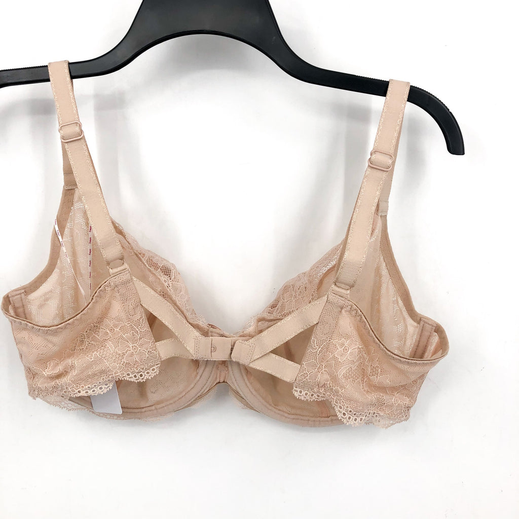 FREYA FANCIES Women's Underwired Plunge Bra Size 36G Natural Beige NWT