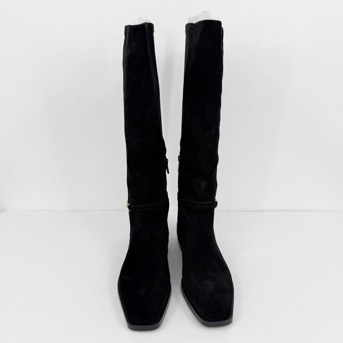 Sam Edelman Womens Clive Knee High Boots Size 10 Black Suede Horsebit Detail NIB