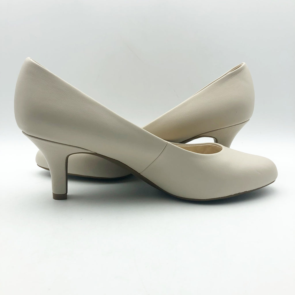 LifeStride Womens Parigi Pumps US 11 WIDE EU 42 Cream Almond Milk Heels NIB