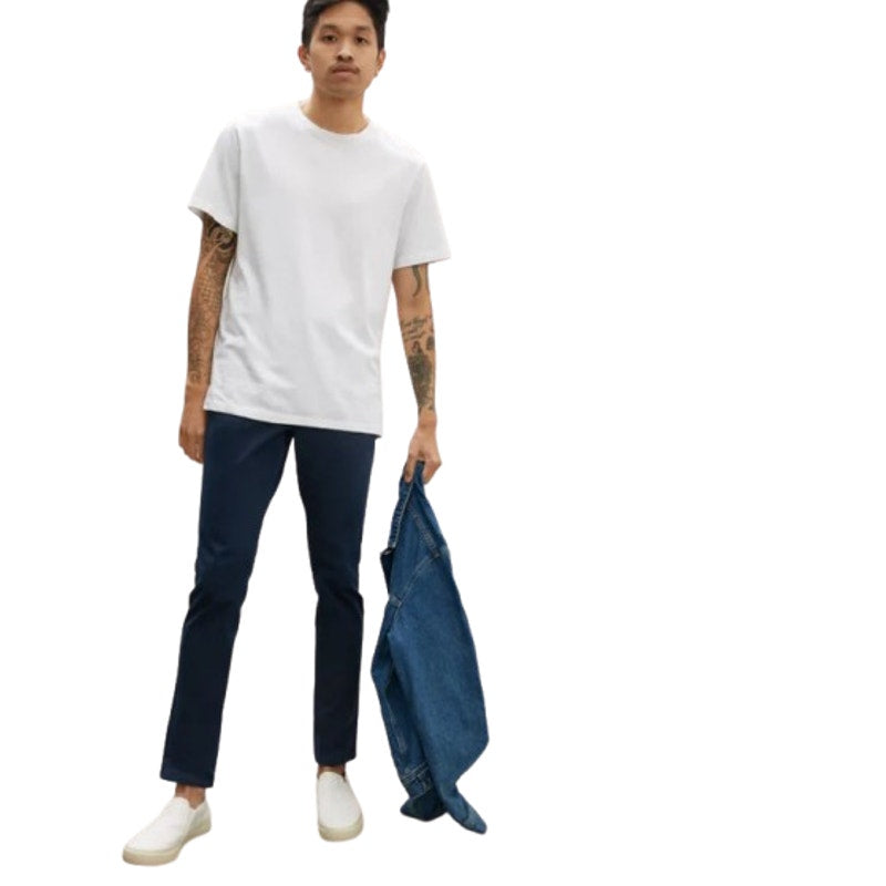 EVERLANE Men's The Performance 5-Pocket Pants 33x30 Navy Blue Stretch Chino NWT