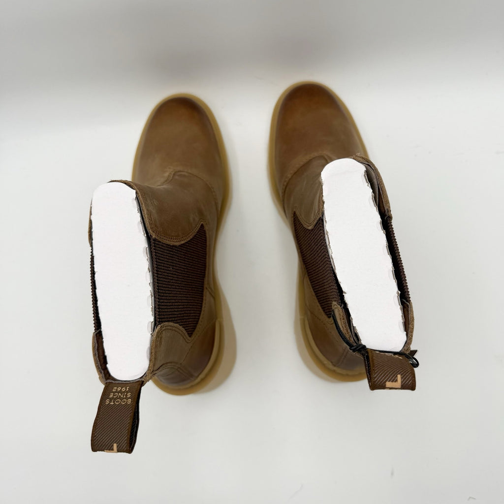 Sorel Womens Hi-Line Heel Chelsea Boot US 8 Taupe Tan Leather Waterproof NIB