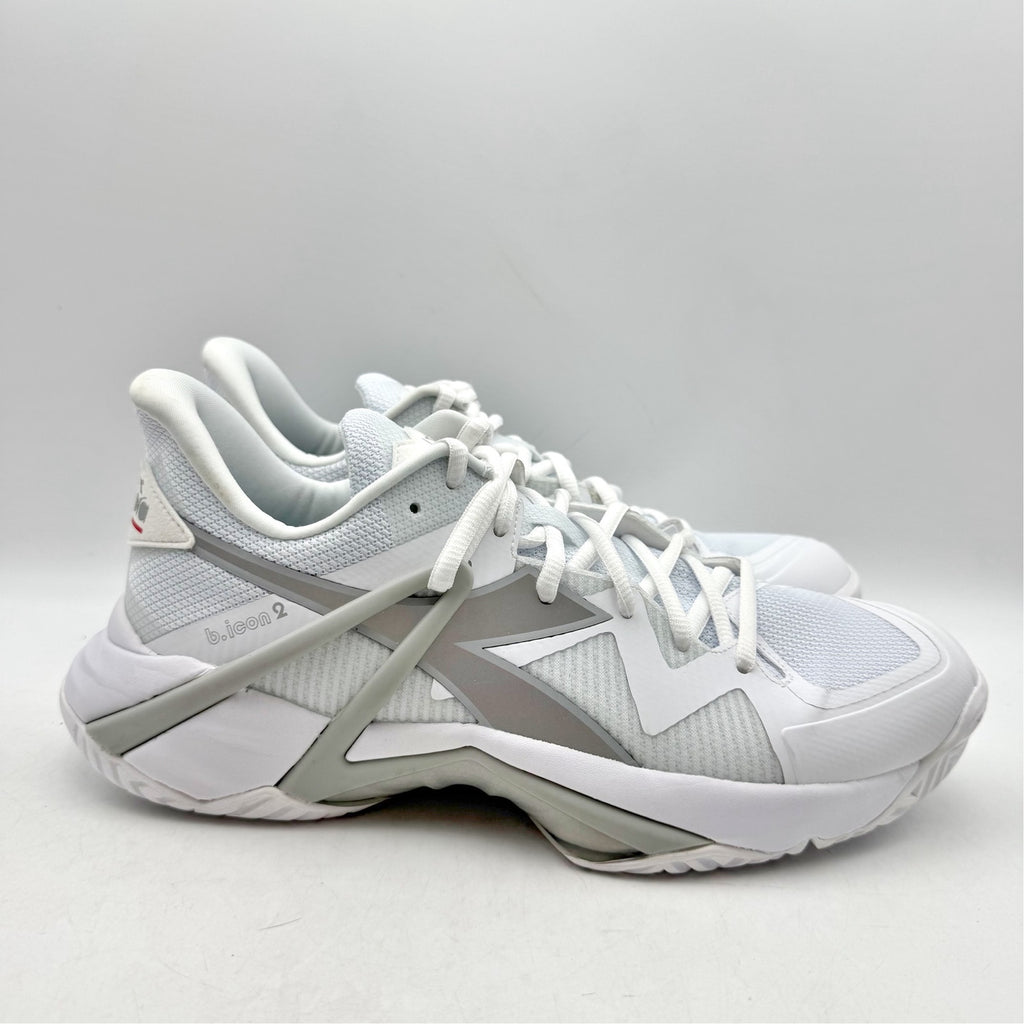 Diadora Womens B.ICON 2 Tennis Sneakers US 10 EU 41 White Silver Athletic NWOB