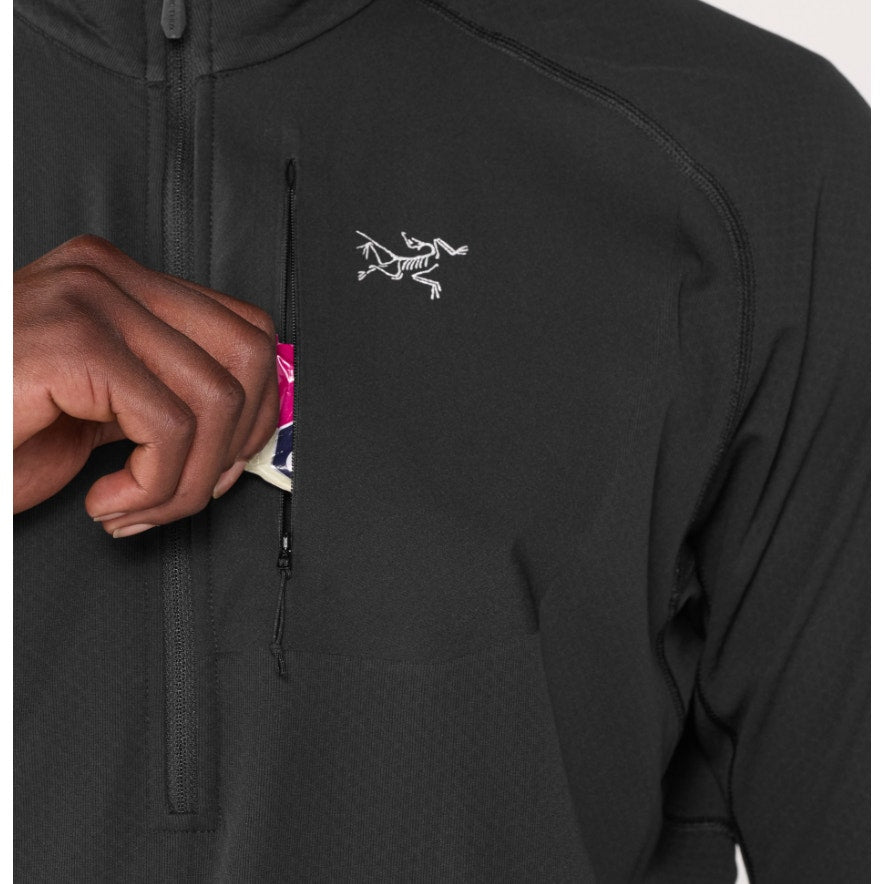 ARCTERYX Men's Delta Half-Zip Pullover Sweatshirt XS Black Jacket NWT